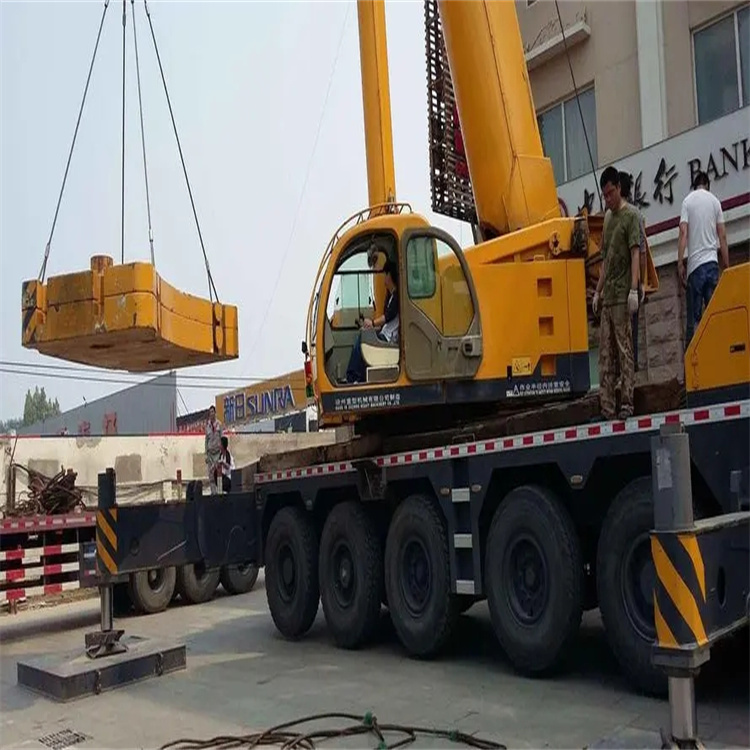 莆田涵江当地吊车出租|机器吊装|75吨|工厂搬迁服务